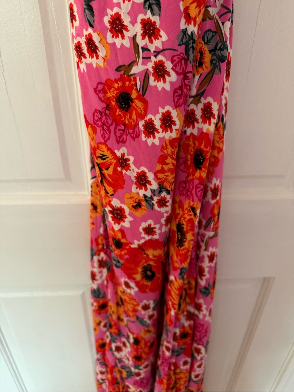Pink Floral Slip Dress - Picture 3 of 6